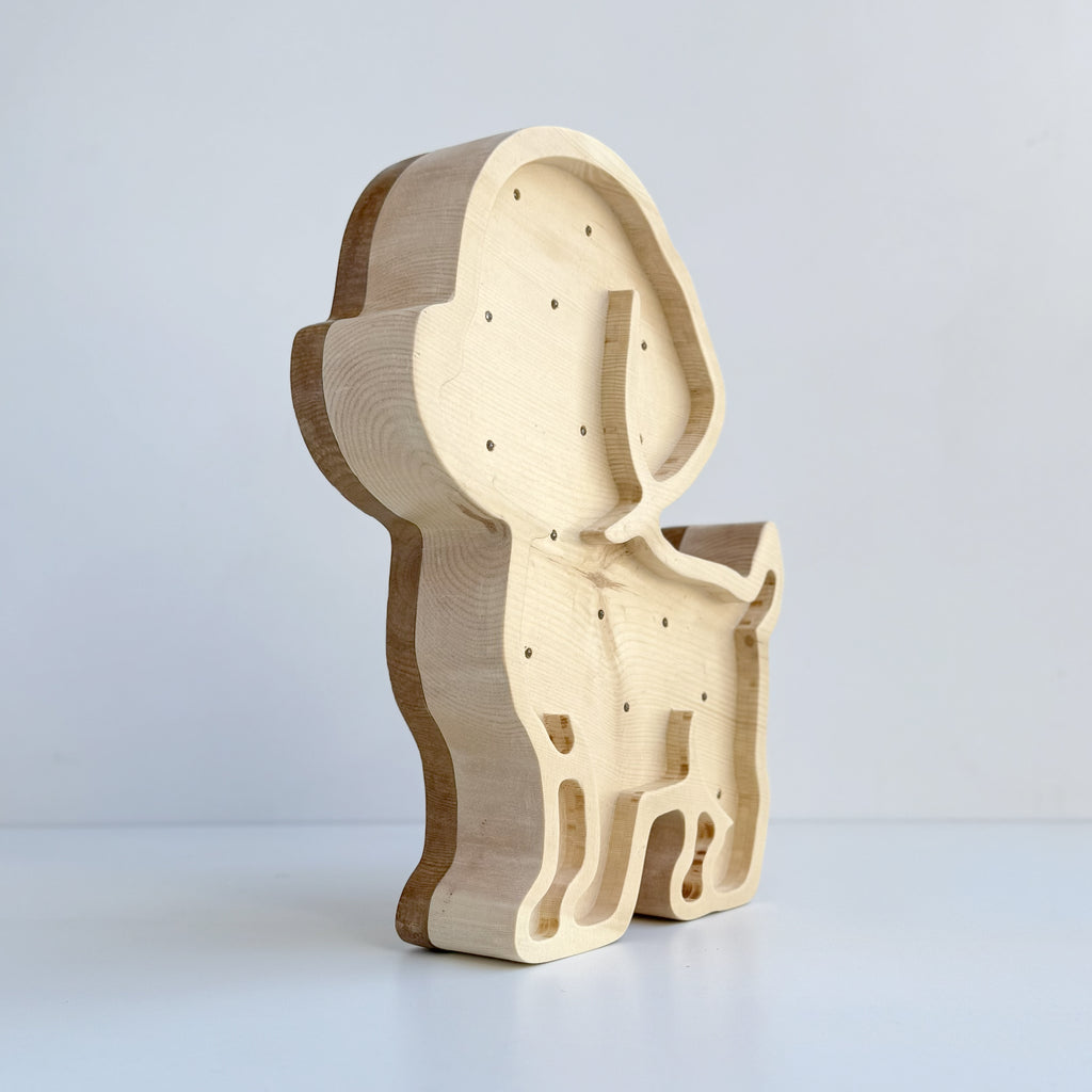 Lampe en Bois Massif de Cirmolo 100% - Bark 04 - Fabriquée Artisanale en Italie