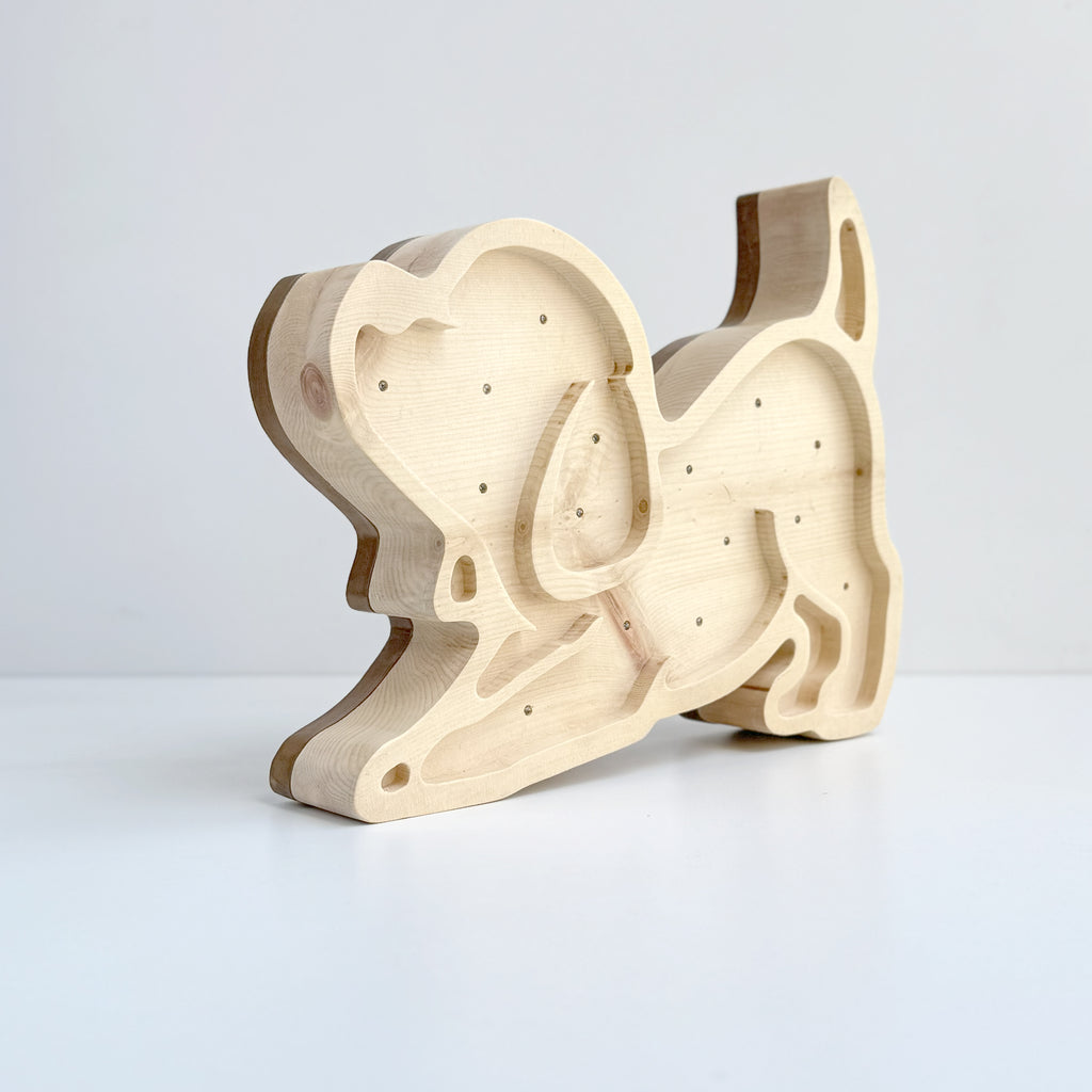 Lampada in Legno Massello di Cirmolo - Bark 02 - Fatta a Mano in Italia