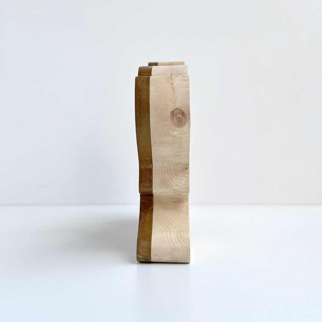 Lampada in Legno Massello di Cirmolo - Bark 02 - Fatta a Mano in Italia
