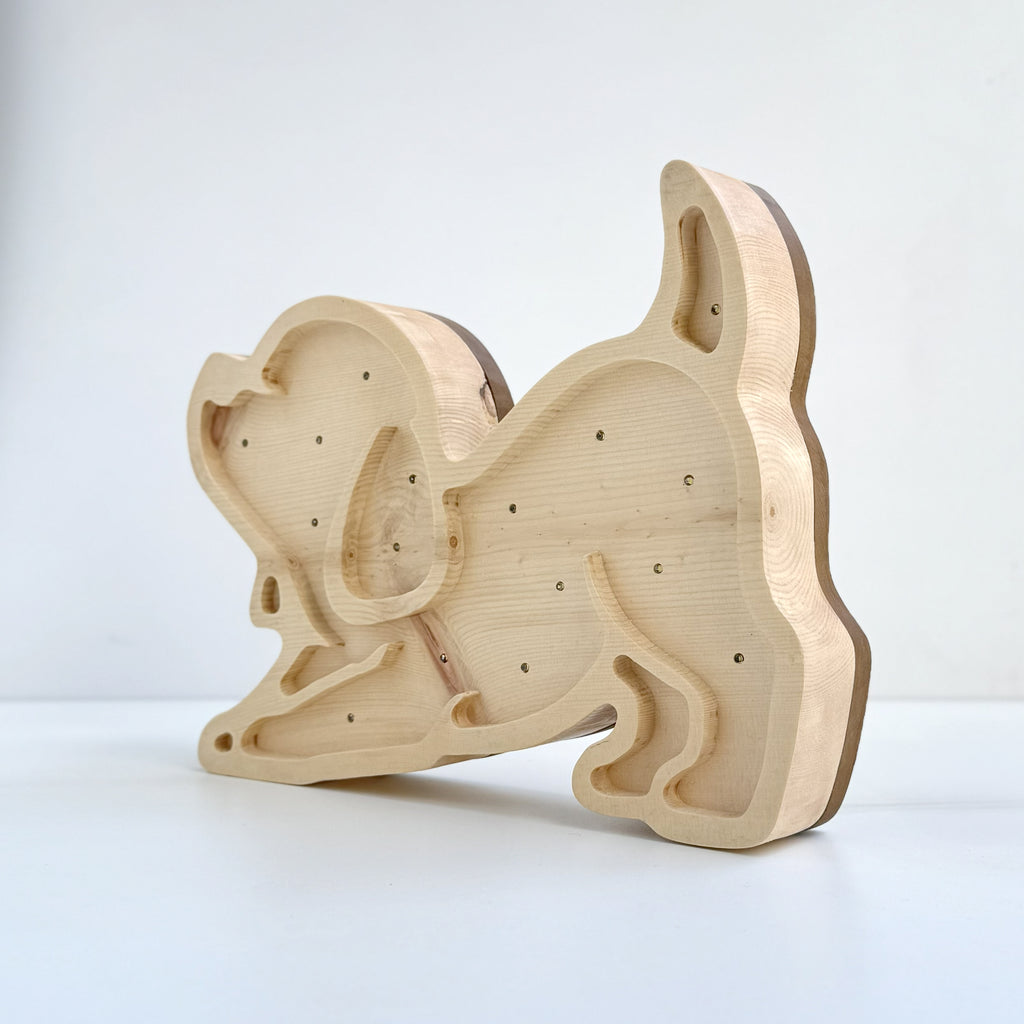 Lampada in Legno Massello di Cirmolo - Bark 02 - Fatta a Mano in Italia